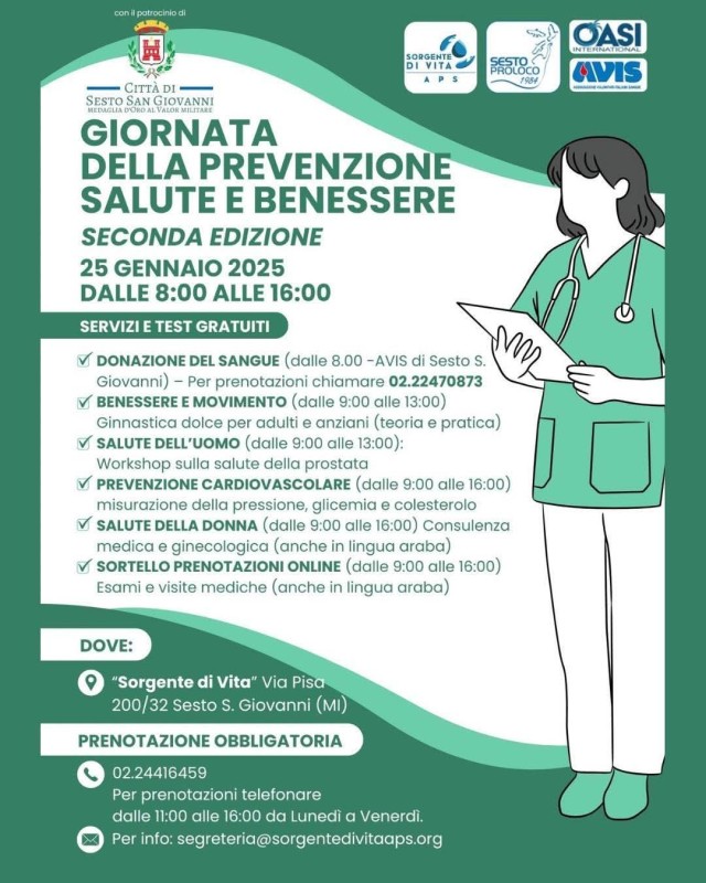 Sorgente di Vita - Giornata della Prevenzione Salute e Benessere
