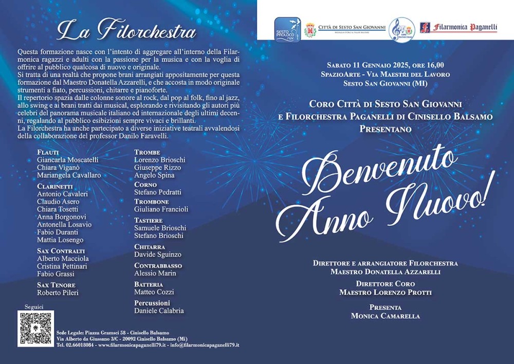 Benvenuto Anno Nuovo - Coro Città di Sesto San Giovanni e Filorchestra Paganelli 2025