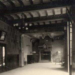 2105 - Villa Puricelli Guerra - Sala del Camino. Foto d'epoca
